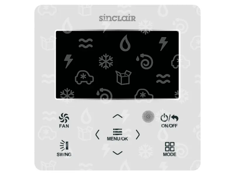 ovladač nástěnný SINCLAIR s týdenním časovačem a WIFI pro sérii UNI SPLIT
